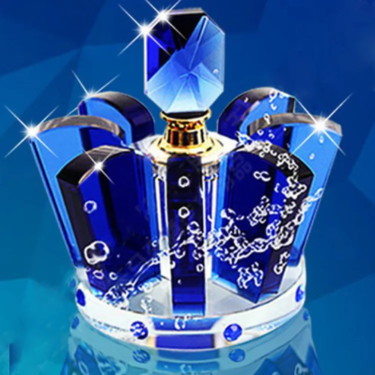 Хрустальная бутылка для масла стеклянная в форме короны автомобиля или женщины духов