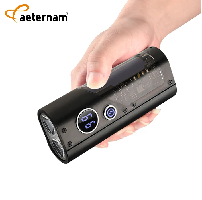 10000mah power source white laser waterproof power bank rechargeable usb led tactical torch light lantern outdoor flashlight