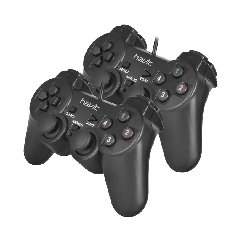 HV-G61 HAVIT игровая консоль USB Проводная PC боевых действий игры рукоять с двумя контроллерами функция вибрации