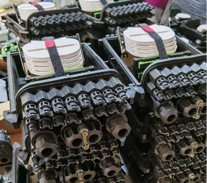 Fiber Optic Splice Closure, Drop Cable and PLC Splitter, Cajas Nap de Distribucion Fibra Optica