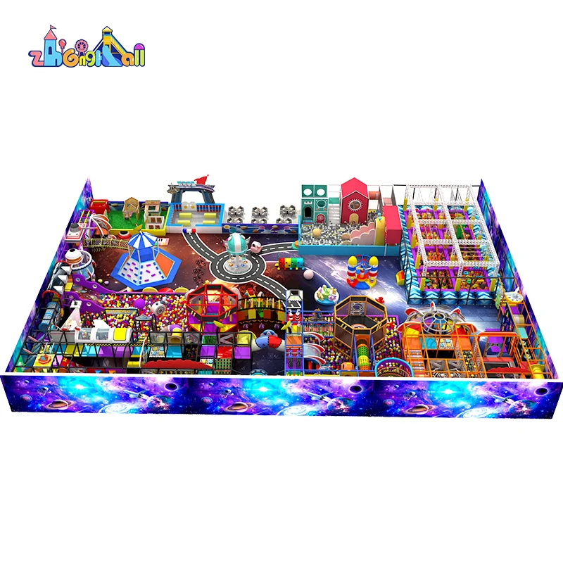945SQM Commercial Kids Indoor Playground Served for Shopping Center With soft play equipment For Children