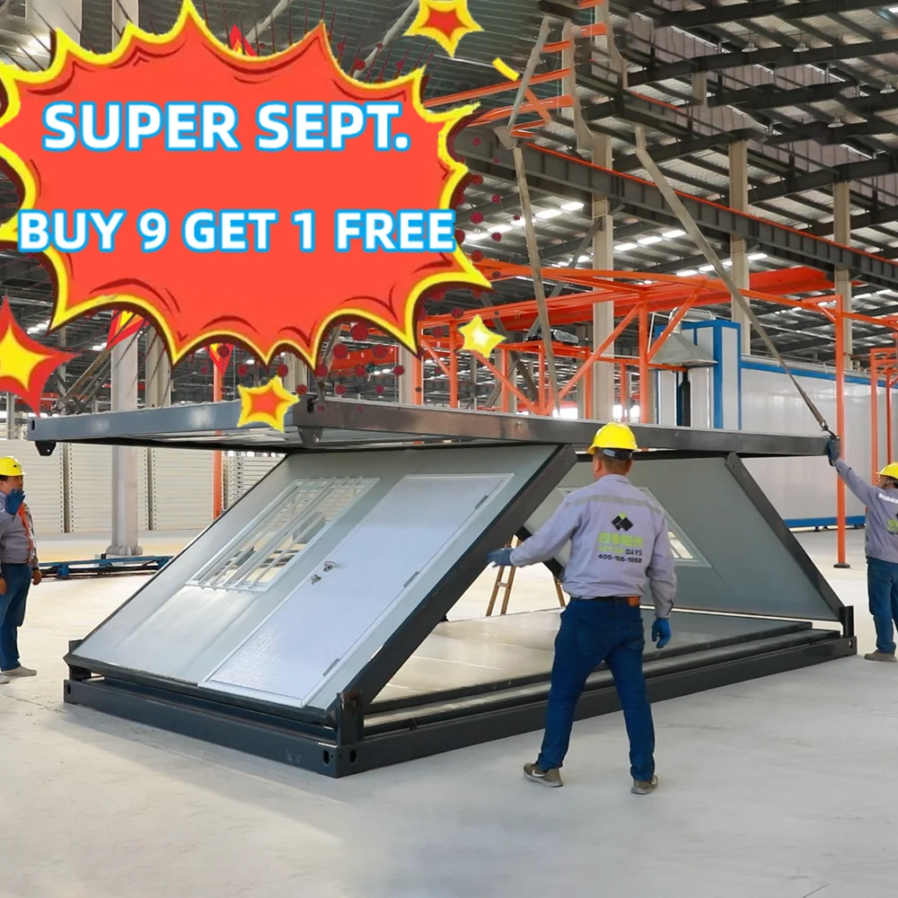 CGCH дешевый современный небольшой плоский складной мобильный 3 спальня сборный модульный дом-контейнер