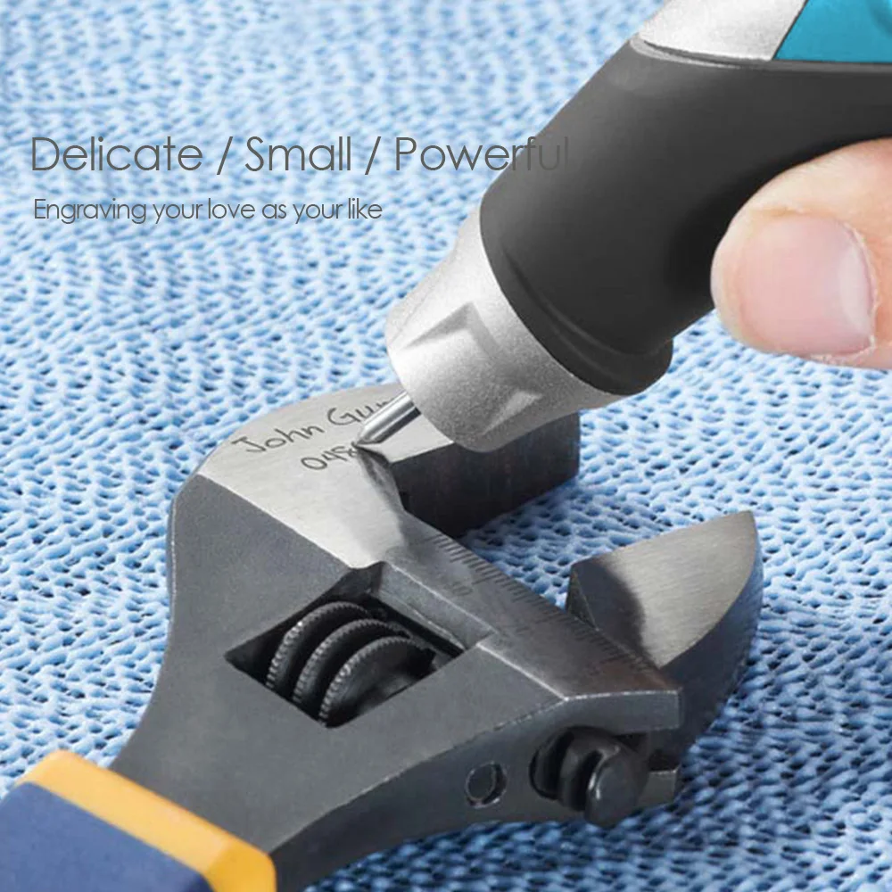 TASP 220V Electric Engraver Metal Engraving Pen - Carbide Steel Tips for Steel Wood Plastic Glass Hobby Power Tools -MEGV13