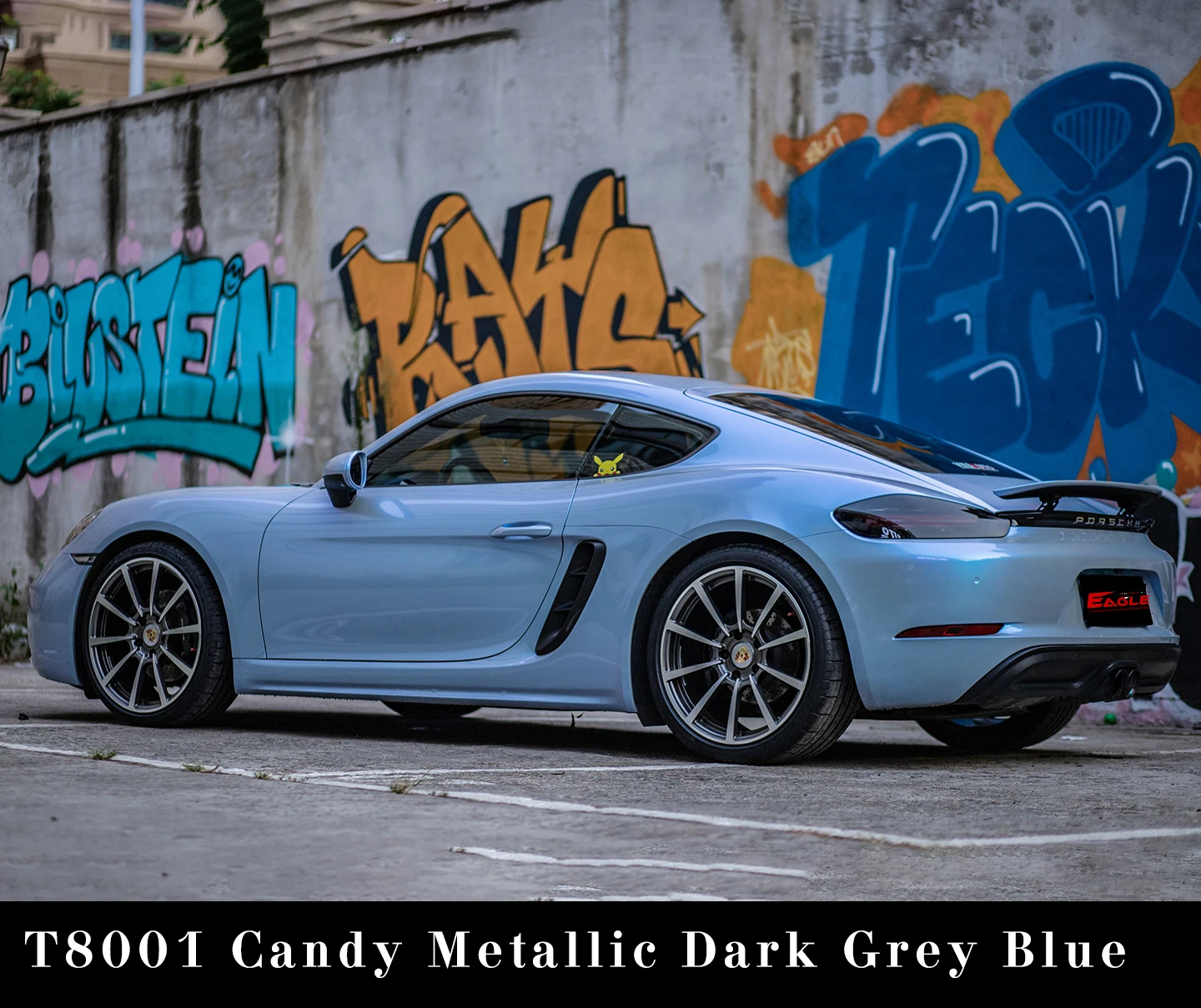High Quality Candy Metallic Ash Dark Gray Blue Color Chameleon Self-adhesive Vinyl Wrap Film For Car