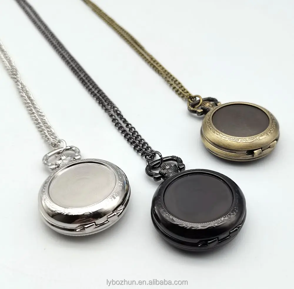 Necklace Gyroscopic Rotation Watch Men Women Retro Dame Paris Cathedral Pocket Watches