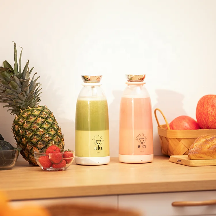 Large capacity ice-crushing juicer 500ml 6 blades fruit blenders rechargeable juice mixers fresh fruit blenders