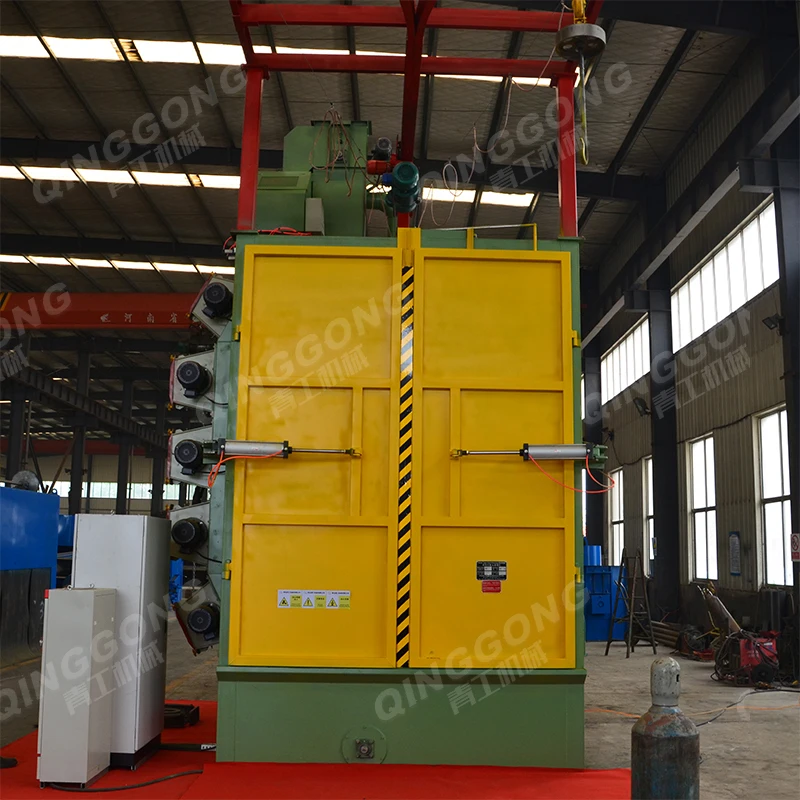 Alloy rims / Aluminum Wheels spinner hanger hook type shot Blast Cleaning Machine