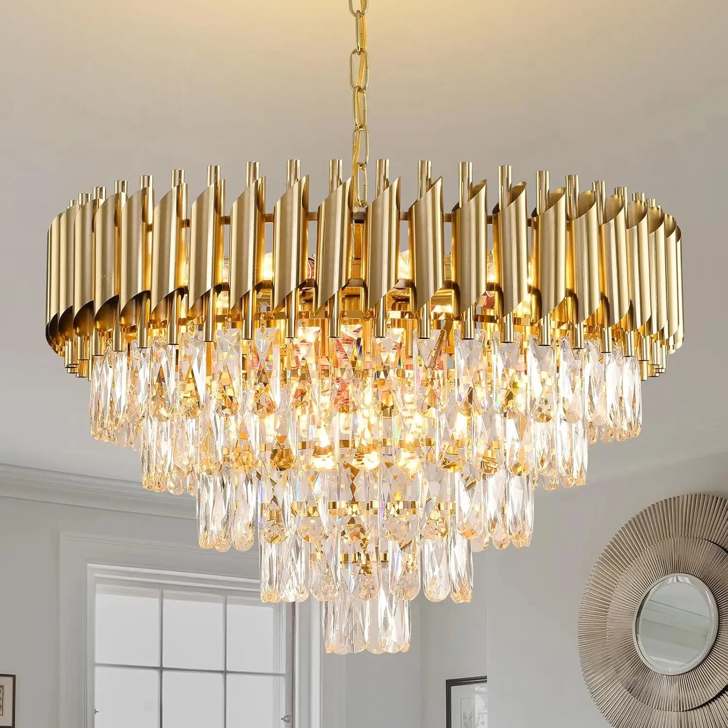 Decorative Luxury French Empire Crystal Chandelier For Living Room Lamp Simple Modern Ceiling Bedroom