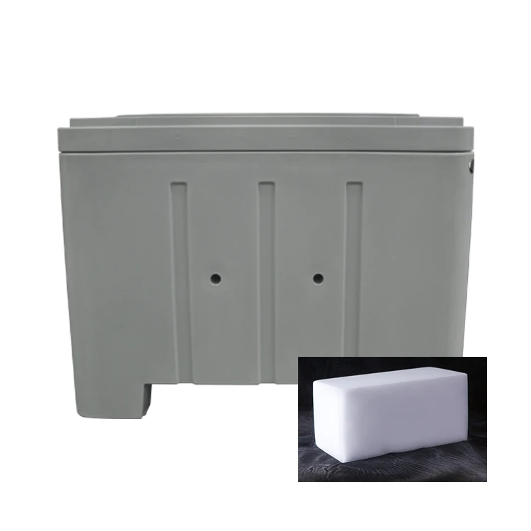 Insulated fish holding container storage ice box for fish storage