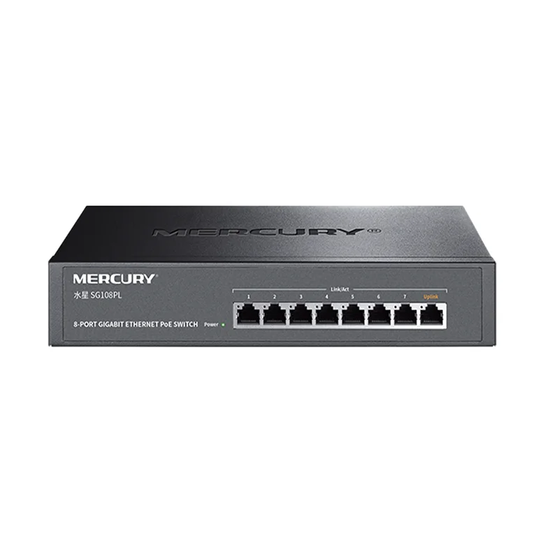 ForMercury SG108PL Full gigabit PoE network switch 8 port Ethernet PoE Security Monitoring