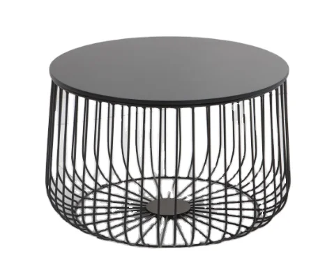 2021 New Arrival Modern Metal Base MDF Top Coffee Table Living Room Furniture MDF Coffee Table