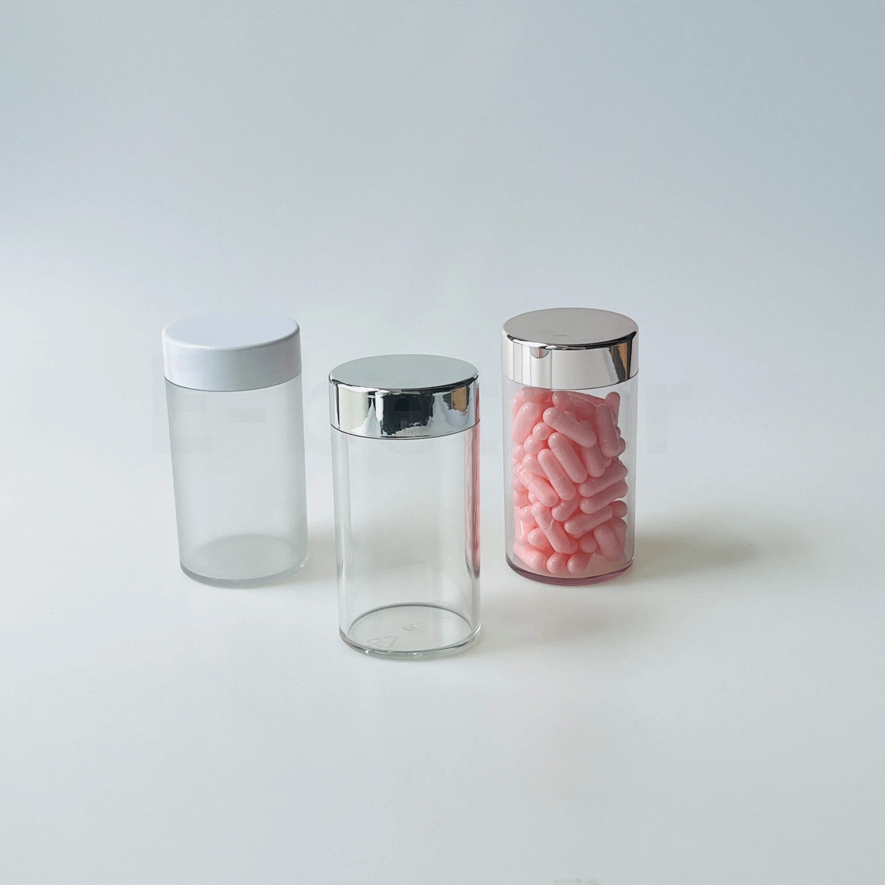 E-better Empty Nutritional Supplement Containers Clear PET Pharmaceutical Bottles 300cc 500cc packaging