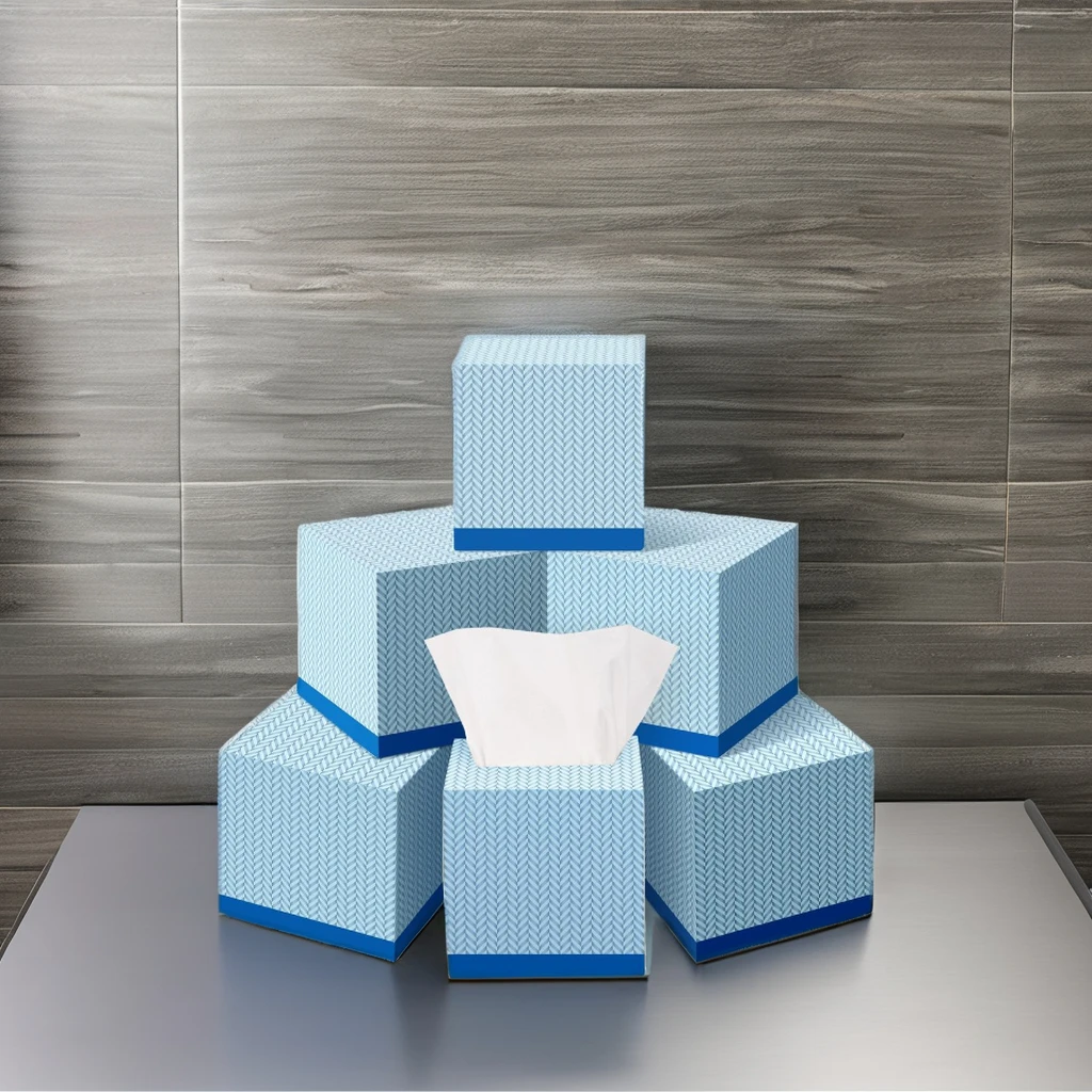 2-4 Ply Soft Cotton Facial Tissue Boxed Ultra Soft Home Face Towel Paper Virgin Wood Pulp for Sports