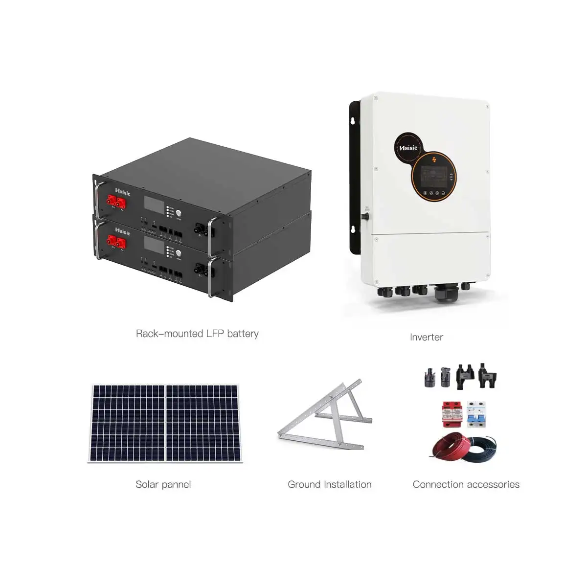 3kw 5kw 10kw Solar Power System All In One Solar Energy Residential Hybrid Off Grid Solar System