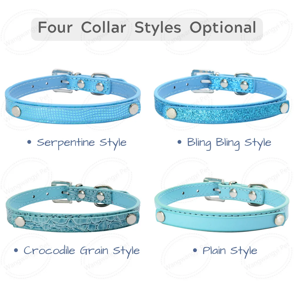 Personalized Bling Dog Name Collar DIY Rhinestone Pet Collars with Letters