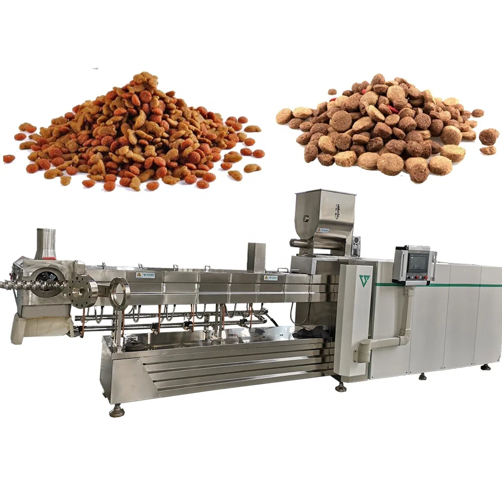 Stainless Steel Fully Automatic Dog Cat Pet Food Processing Machines