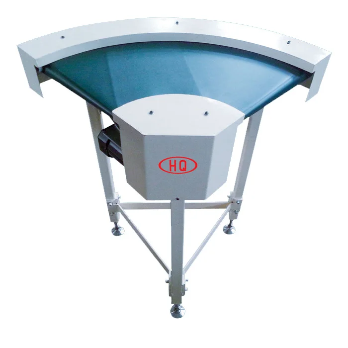 Mini size 90 degree curve belt conveyor