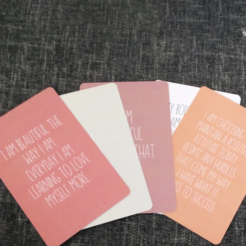 Packaging Printing Luxury Pregnancy Self Love Affirmations Cards Custom Printing Jamaican personalize Affirmation Cards