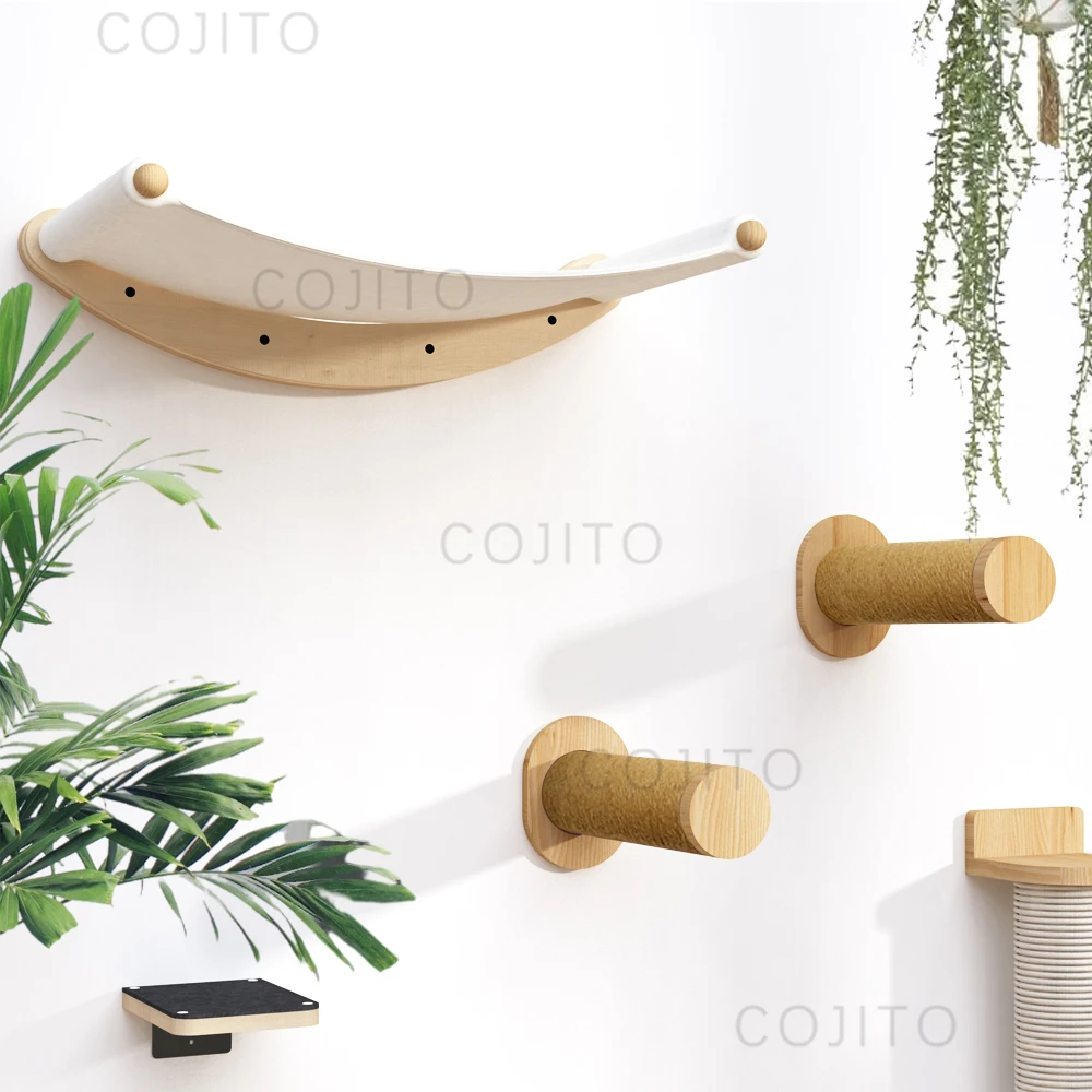 Hot selling cat tree for cat shelves Hanging platform diving platform and cat wall shelves