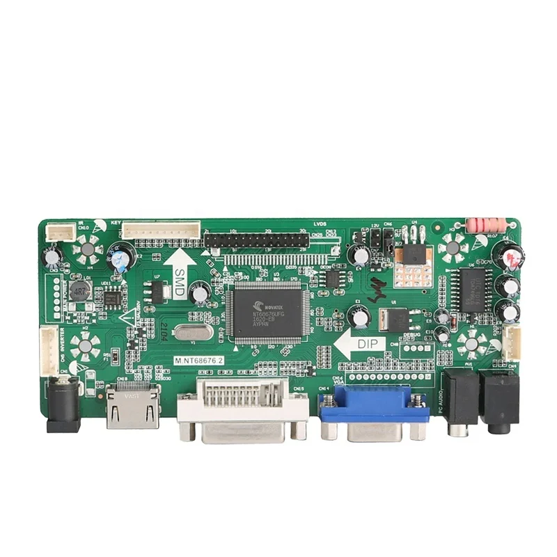 VGA/DVI/HD port android digit monitor control prototype pcba digital signage board
