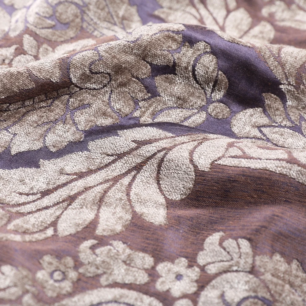 Cotton Polyester Jacquard Plaid Tapestry Woven Fabric For Hotel Curtain Textile Fabric