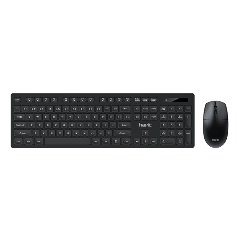 Gt-Kb26Gt Havit 2.4G Mouse Keyboard Combo Wireless Kit For Home Office Using Computer Keyboard Mouse Wireless