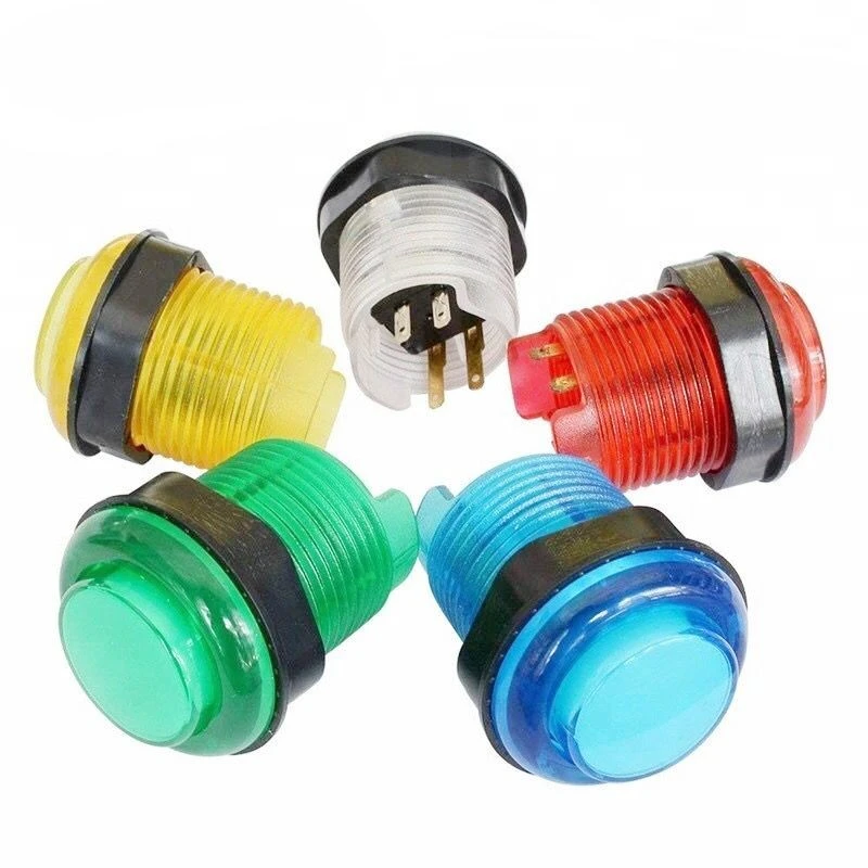 28mm Arcarcade led Push Button switch Button 12/5V arcade button on the King of Boxing console