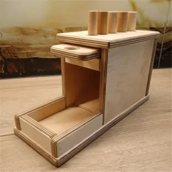 Montessori Cylinder drop Learning Educational Toy for Toddlers Unisex Baby Wooden toys