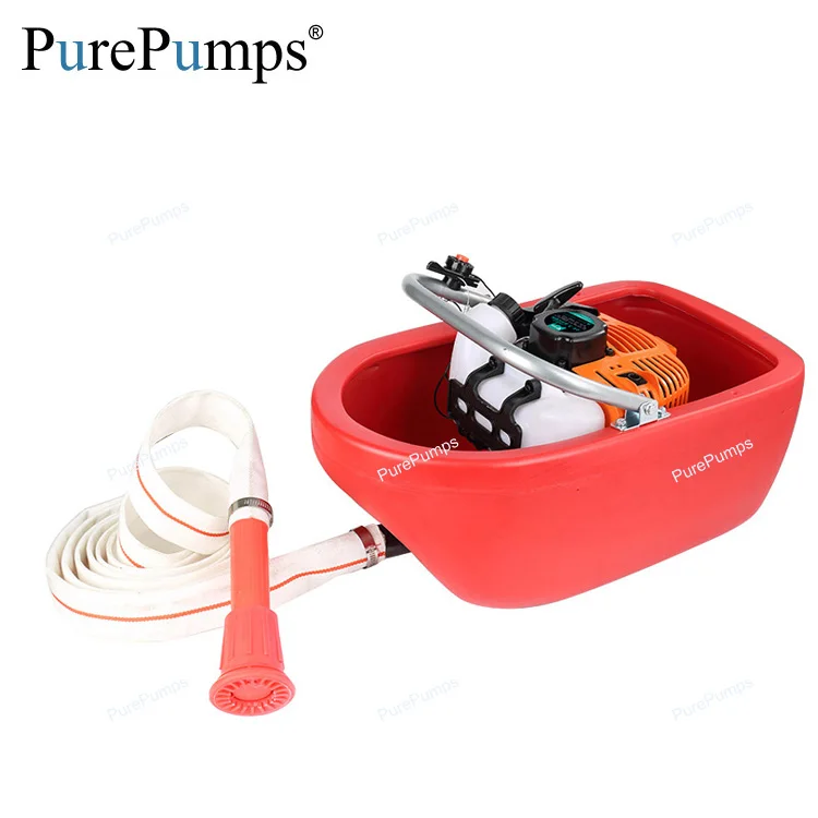 portable plastic floating fruit farmland river water irrigation pump