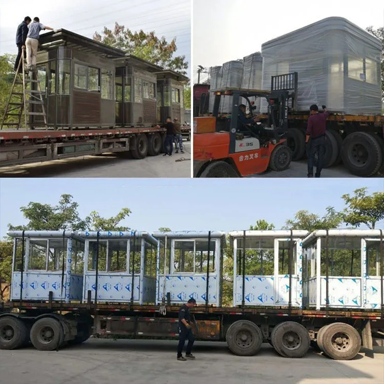 WinFair Tiny House Guard Shack Steel Structure Suppliers Color Steel Sentry Box Customization Guard House For Sale