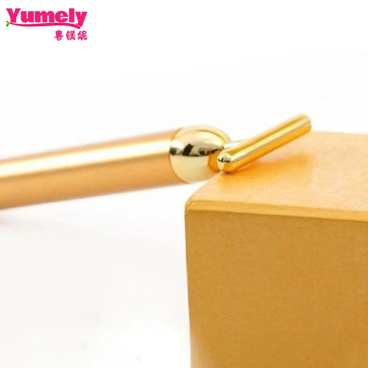 Beauty Bar 24k Golden Pulse Facial Massager, T Shape Gold Stick Facial Roller Massager