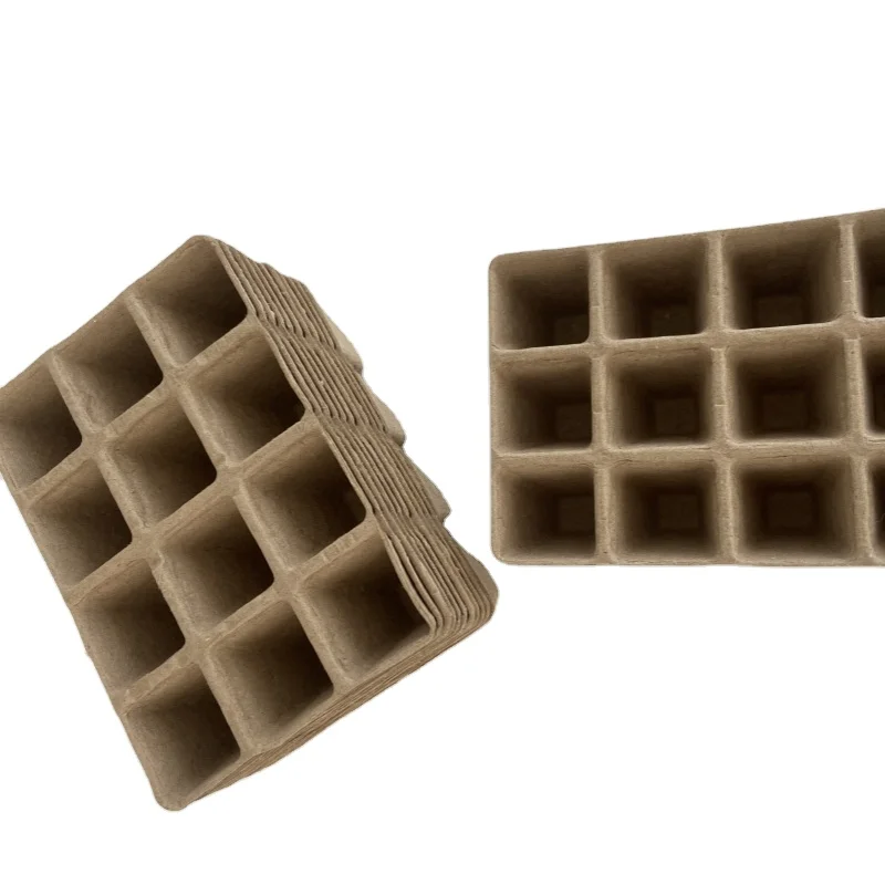 Customizable Pulp Seedling Box Hot Factory Selling Low Price Flower Seed Containers with Drag Chain