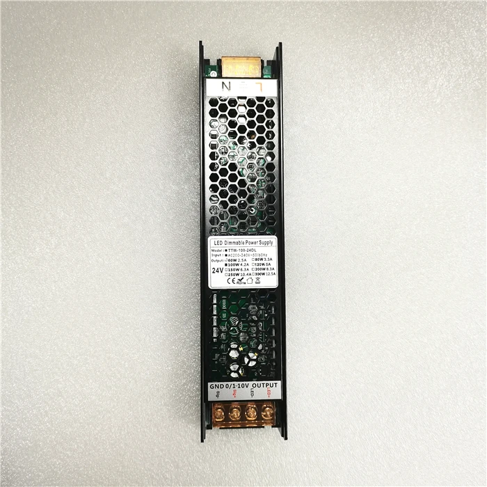 100W 24V затемнения светодиодный драйвер 4.16A светодиодный трансформатор постоянное напряжение 24 вольт затемнения импульсный источник питания светодиодного табло