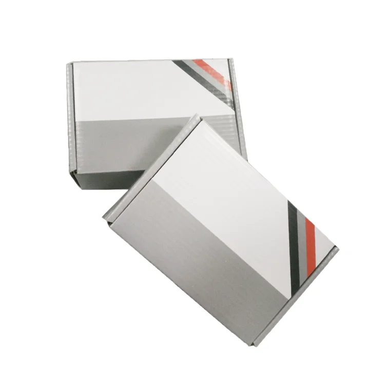 Factory Direct PYC Custom White Printed Logo Mailer Box Folding Corrugated Packaging Boxes Paper Shipping Boxes
