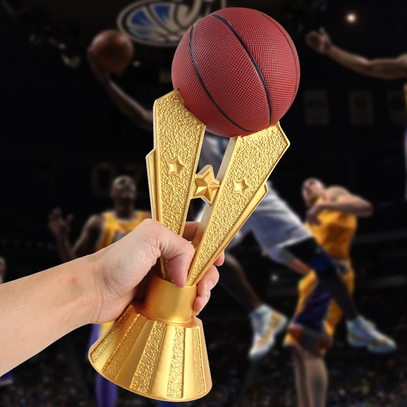 Resin material custom trophy  Curry Bryant than James Memorial Souvenir Basketball trophy