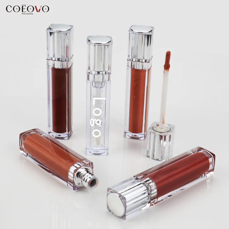 Make logo 6ml lip gloss 5ml nude lipgloss vegan matte lipgloss
