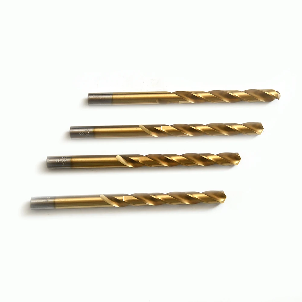 1mm-13mm Stainless Steel Cobalt-containing Straight Shank Perforating Metal Iron-aluminum Alloy Twist  Drill Bit
