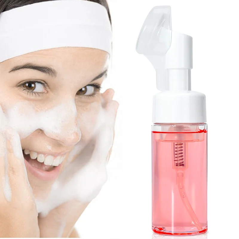 Очищающее средство для лица с кисточкой, частная торговая марка, средство для мытья лица с алоэ вера, натуральные органические аминокислоты, увлажняющее пенообразующее средство для лица