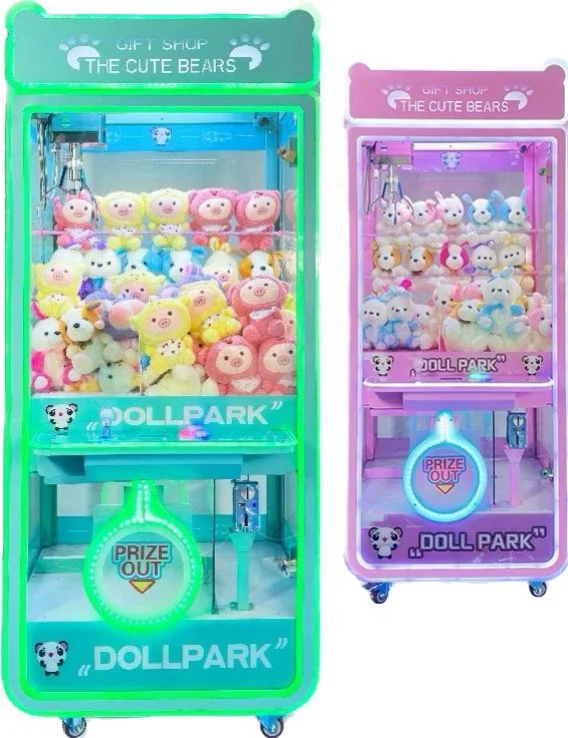 YD Coin Operated arcade Doll Machine Claw Crane grabber prize vending out Toy Gift game machine