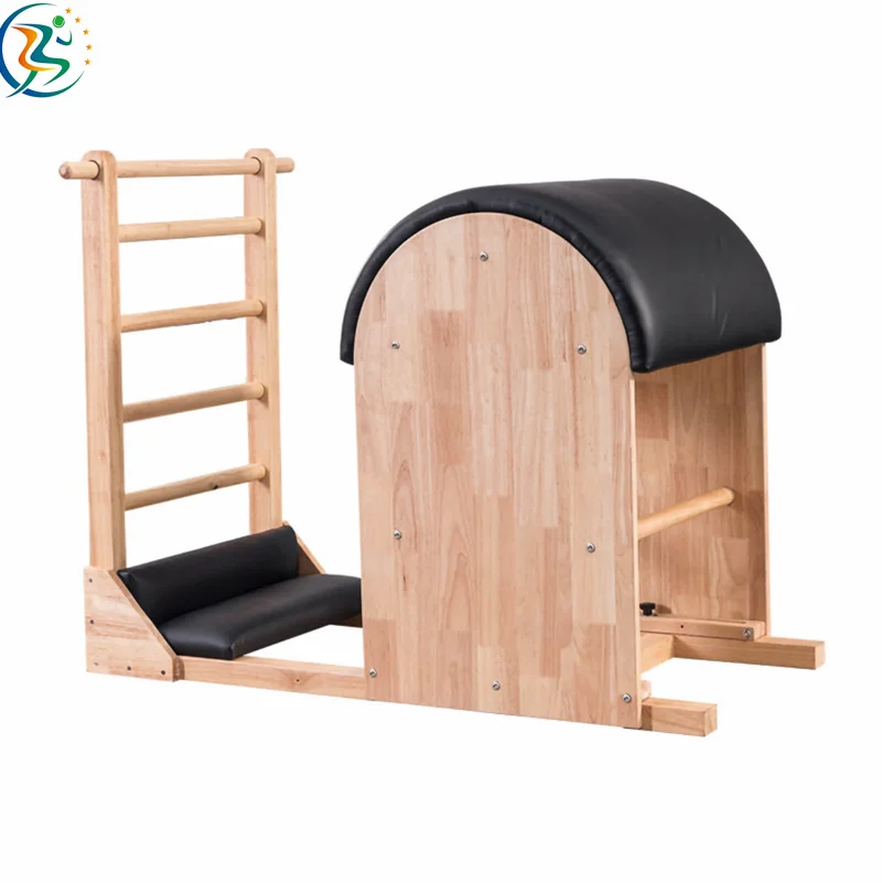 high gym fitness sets wood reformer arc barrel pilates oak pilates ladder barrel for pilates