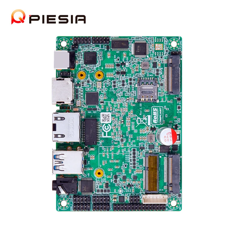 Piesia 100x72mm Pico Itx Motherboard Intel Ultra 125U 155U 155H 1*Lan 2*Com POE X86 DDR5 8G Industrial 2.5 inch Pico-ITX Board