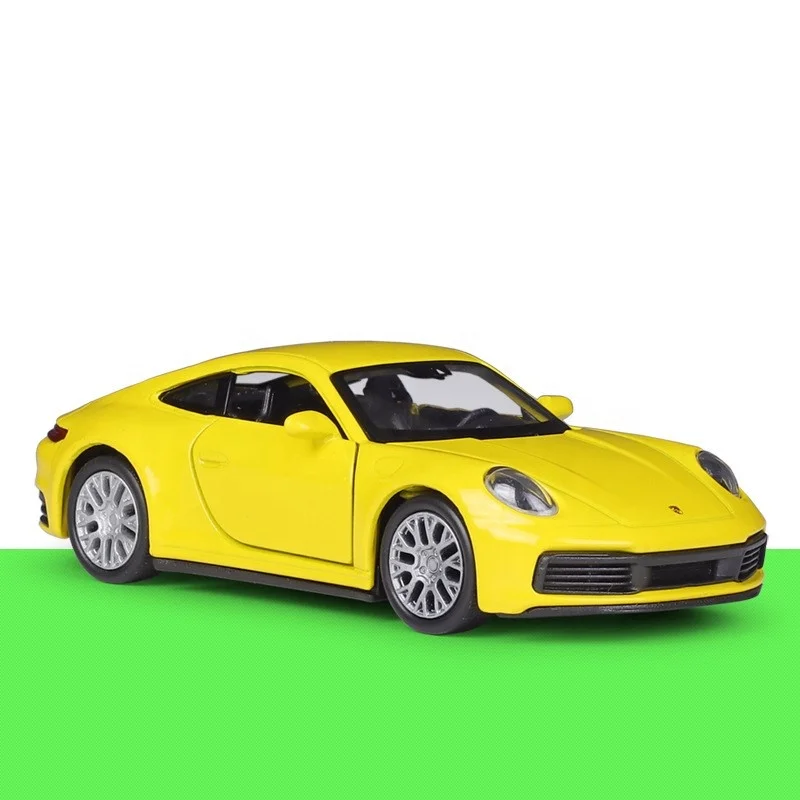 Hot Sell Diecasts Toy Vehicles Carrera 4S 1/36  Alloy Pullback Two Door Open Diecast Model Car