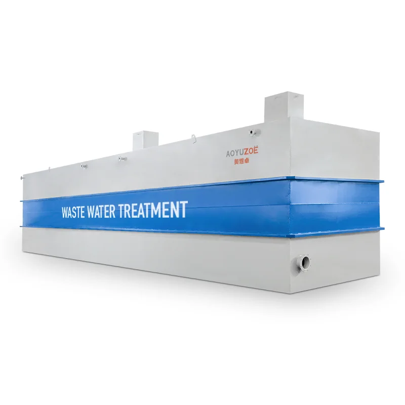 Customized material and process septic tank package mbr sewage waste water treatment plant