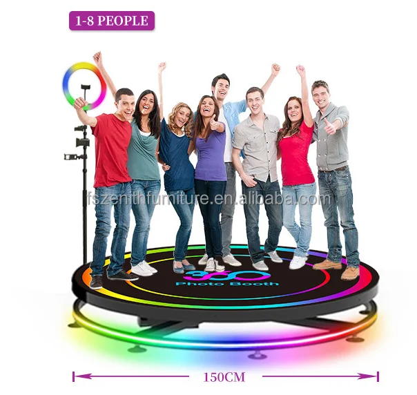Party Supplies Portable Selfie 360 Degree Spinner Platform Business Automatic Manual Photo Booth