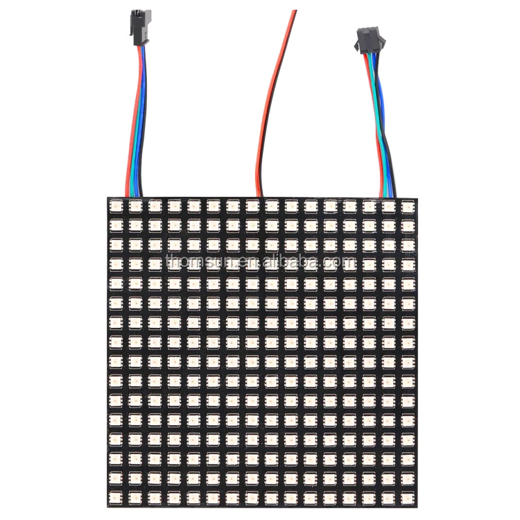 Гибкий светодиодный квадратный 16x16 матричный apa102 5050 rgb полноцветный дисплей 256 пикселей