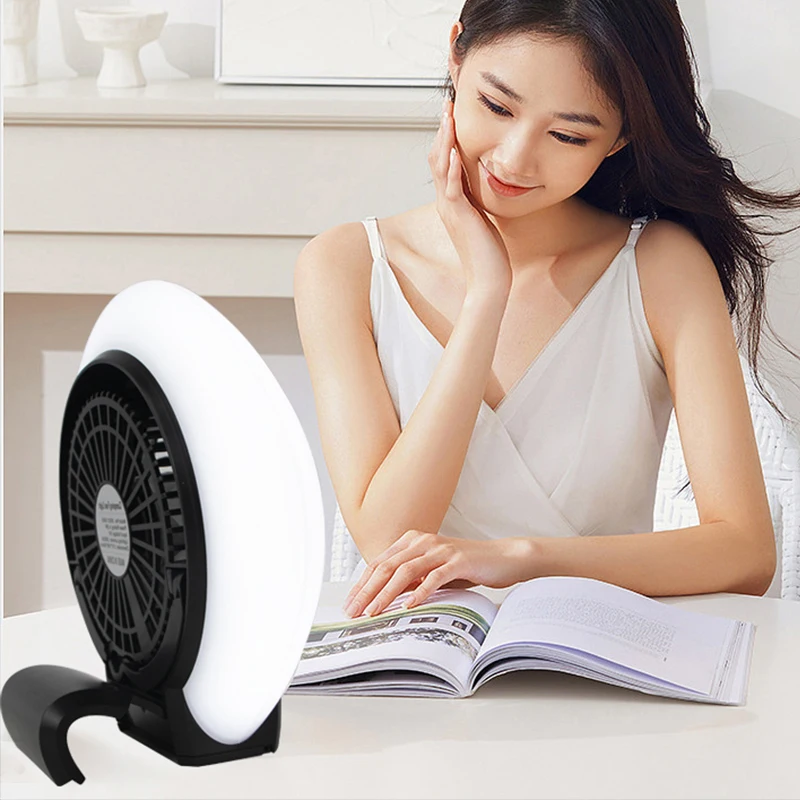 Cheapest Table foldable Small Fan Usb Electric Rechargeable Mini Portable Handheld Fan With Light For Desk Home Office