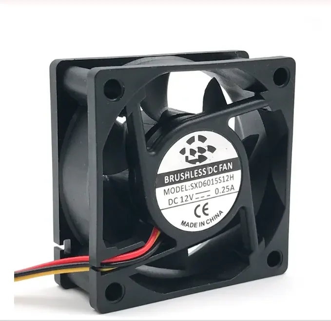 6025 silent fan 12v dc 60mm 60X60X25 mm Sleeve 12V 0.18A 3 wire lead server inverter pc cpu case cooling fan