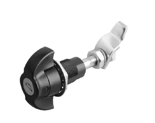 mini Round swing handle cam lock bolt waterproof locker cabinet knob quarter turn latch Black Quarter Turn Latch Cam Lock