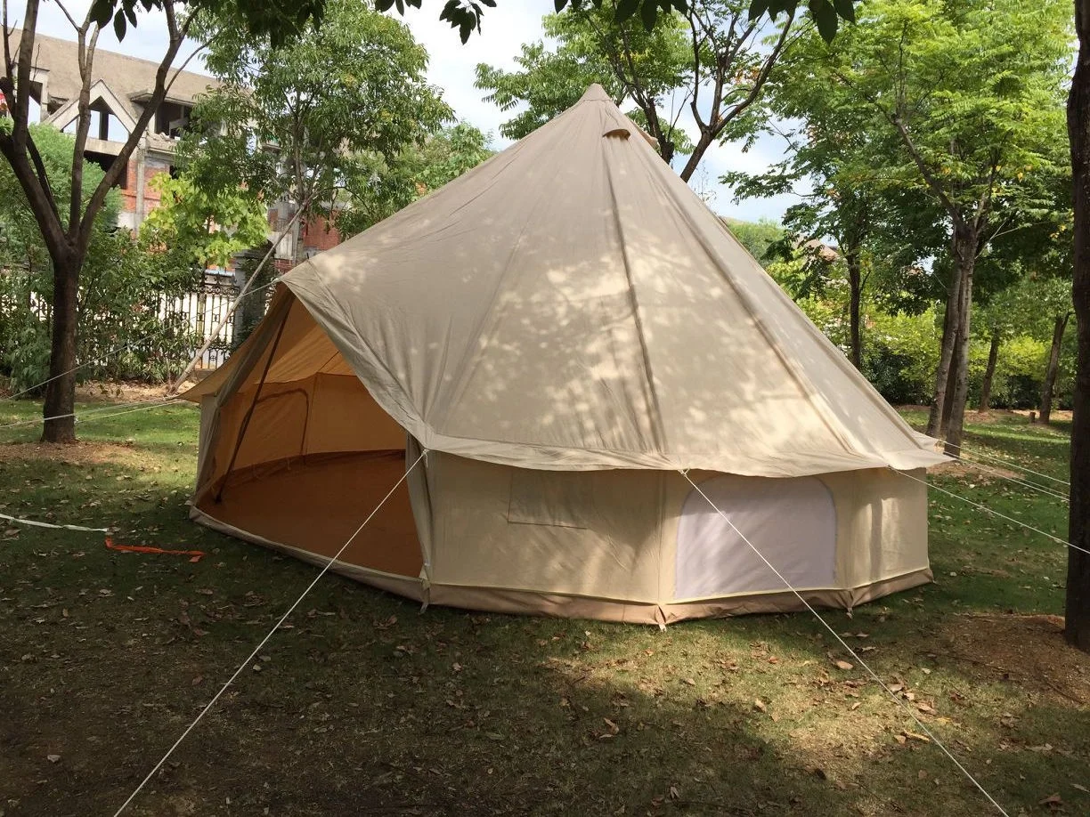 luxury big camping party tent bell tent with wood stove for sale