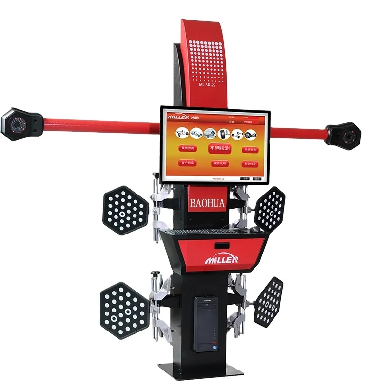 Baohua Hotsale Precise multi-language garage 3d wheel alignment machine car alignment machine for automotive workshop equipment